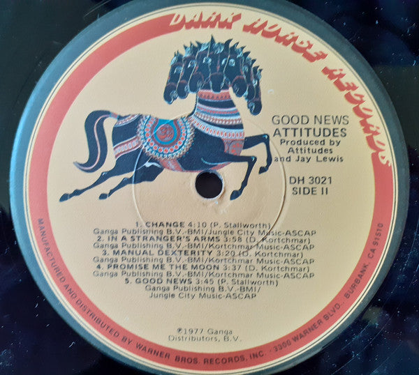 Attitudes - Good News (Vinyl, LP, Album) Very Good Plus (VG+) / Good Plus (G+)
