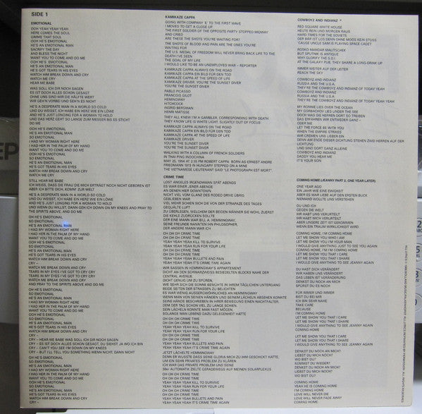 Falco - Emotional (Vinyl, LP, Album, Promo) Near Mint (NM or M-) / Very Good Plus (VG+)