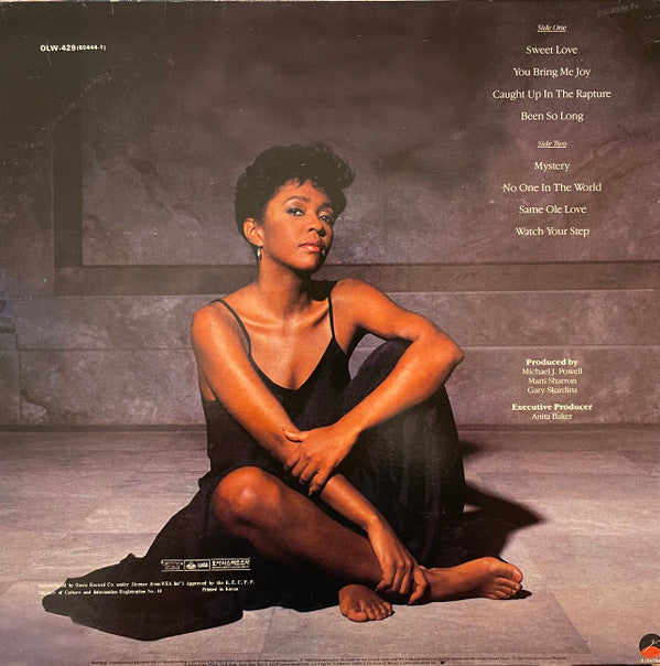 Anita Baker - Rapture (Vinyl, LP, Album) Very Good Plus (VG+) / Very Good (VG)