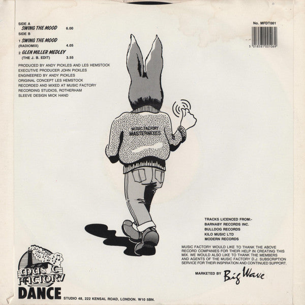 Jive Bunny And The Mastermixers - Swing The Mood (Vinyl, 12", 45 RPM, Single) Very Good (VG) / Very Good (VG)