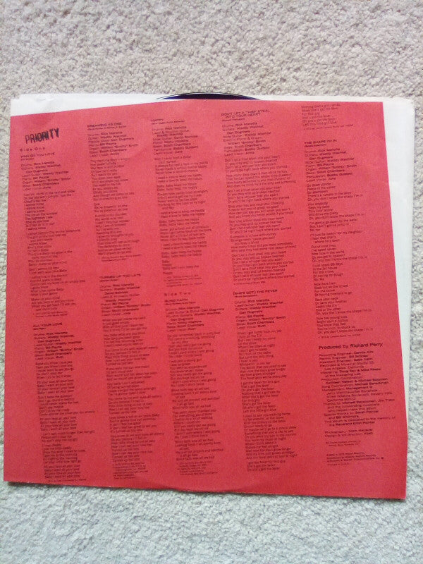 Pointer Sisters - Priority (Vinyl, LP, Album, Promo, Stereo) Very Good Plus (VG+) / Very Good (VG)