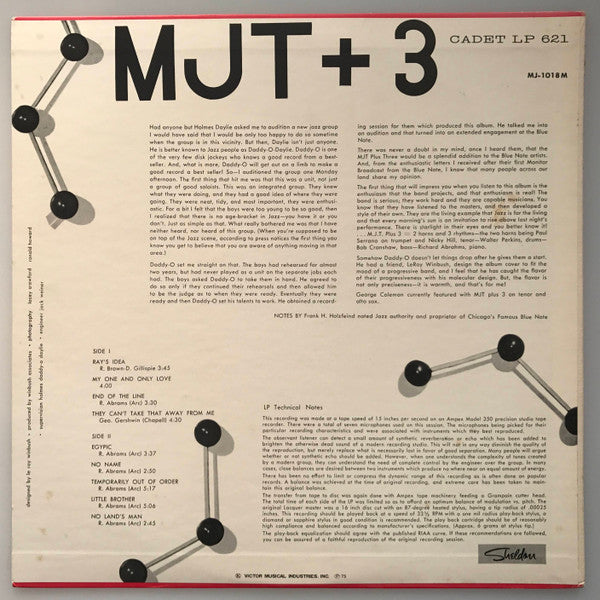 MJT+3 - MJT + 3 (Vinyl, LP, Album, Reissue, Mono) Very Good Plus (VG+) / Very Good (VG)