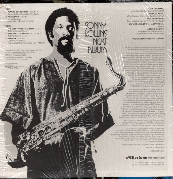 Sonny Rollins - Next Album (Vinyl, LP, Album) Very Good Plus (VG+) / Very Good Plus (VG+)