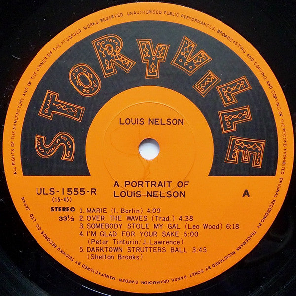 Louis Nelson (2) - A Portrait Of Louis Nelson (Vinyl, LP, Album) Near Mint (NM or M-) / Very Good Plus (VG+)