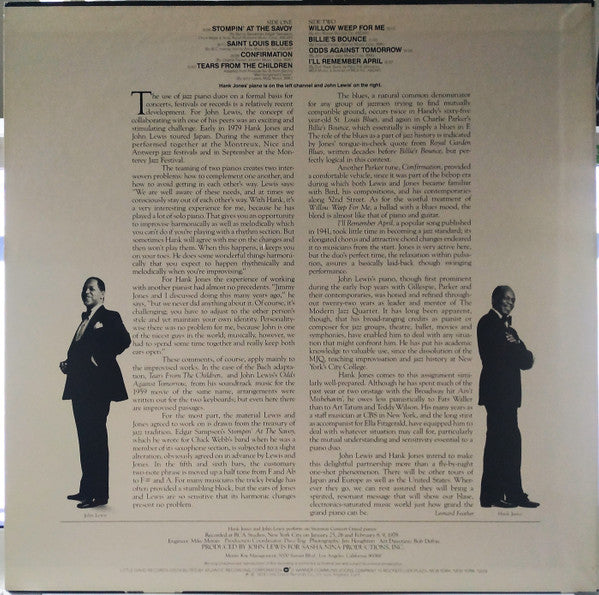John Lewis (2) - An Evening With Two Grand Pianos (Vinyl, LP, Album)