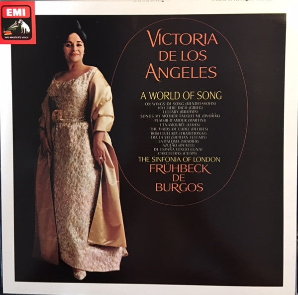 Victoria De Los Angeles - A World Of Song (Vinyl, LP, Reissue) Very Good (VG) / Very Good Plus (VG+)