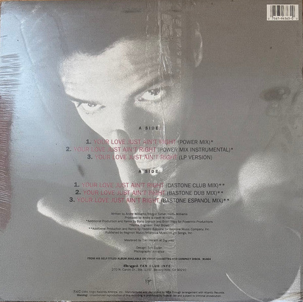Angel Ferreira - Your Love Just Ain't Right (Vinyl, 12", 33 ⅓ RPM) Very Good Plus (VG+) / Very Good (VG)
