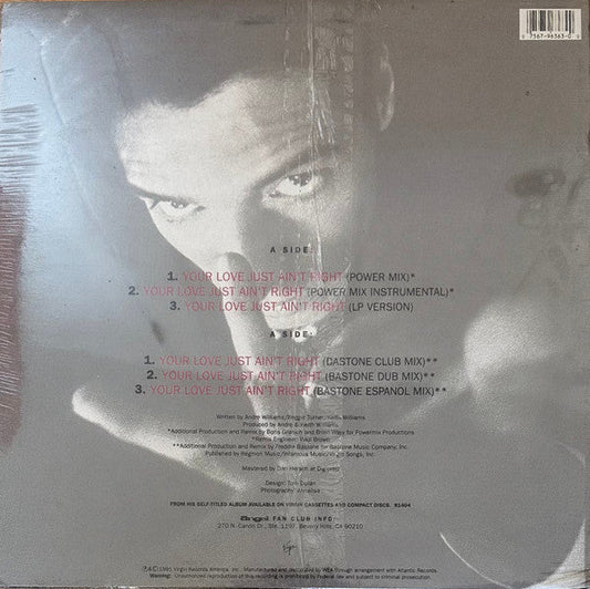 Angel Ferreira - Your Love Just Ain't Right (Vinyl, 12", 33 ⅓ RPM) Very Good Plus (VG+) / Very Good (VG)
