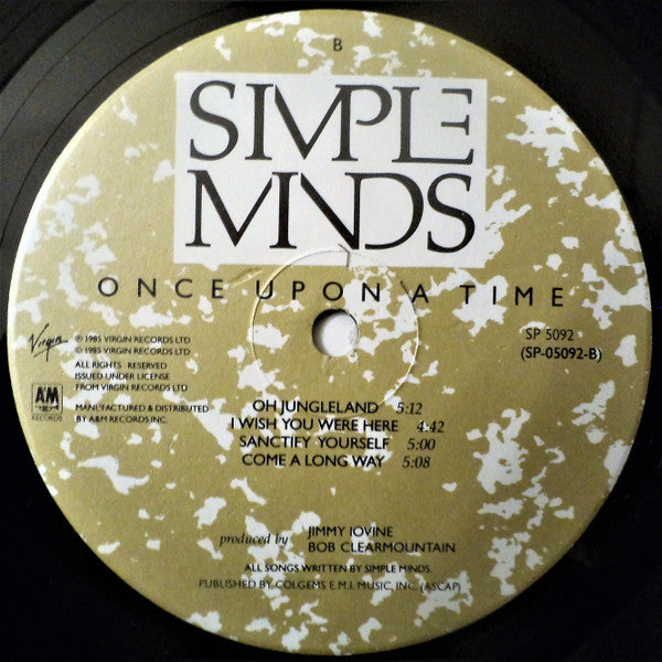 Simple Minds - Once Upon A Time (Vinyl, LP, Album) Good Plus (G+) / Very Good Plus (VG+)