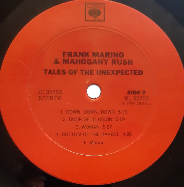 Frank Marino - Tales Of The Unexpected (Vinyl, LP, Album) Very Good (VG) / Very Good (VG)