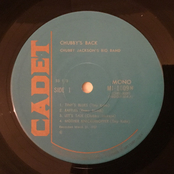 Chubby Jackson's Big Band - Chubby's Back! (Vinyl, LP, Album, Reissue, Mono) Very Good Plus (VG+) / Very Good Plus (VG+)
