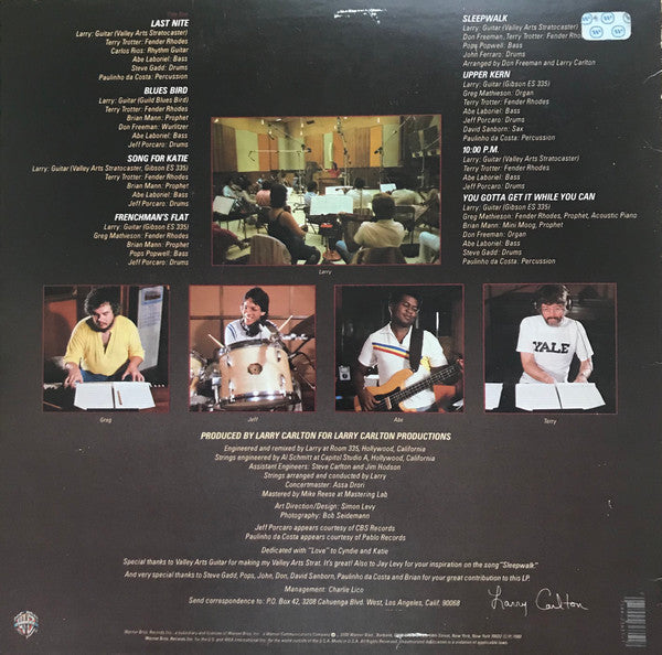 Larry Carlton - Sleepwalk (Vinyl, LP, Album, Stereo) Very Good Plus (VG+) / Very Good Plus (VG+)