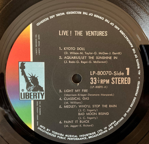 The Ventures - Live! (Vinyl, LP, Album, Stereo)