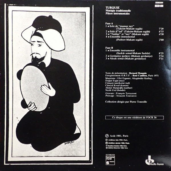 Various - Turquie Musique Traditionnelle - Piéces Instrumentales (Vinyl, LP, Reissue) Very Good Plus (VG+) / Very Good Plus (VG+)