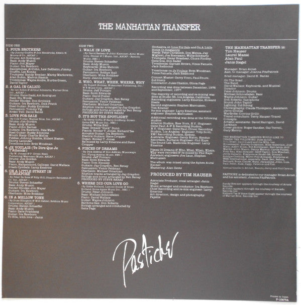 The Manhattan Transfer - Pastiche (Vinyl, LP, Album)