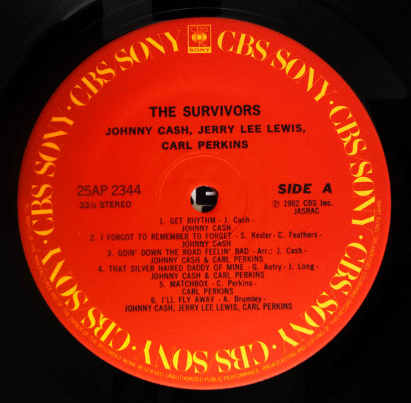 Johnny Cash - The Survivors (Vinyl, LP, Album) Very Good (VG) / Very Good (VG)