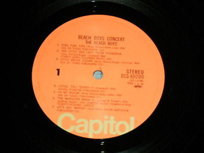 The Beach Boys - Concert = ビーチ・ボーイズ・コンサート (Vinyl, LP, Album, Reissue) Very Good Plus (VG+) / Very Good (VG)