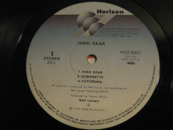 Neil Larsen - High Gear (Vinyl, LP, Album) Very Good Plus (VG+) / Very Good (VG)