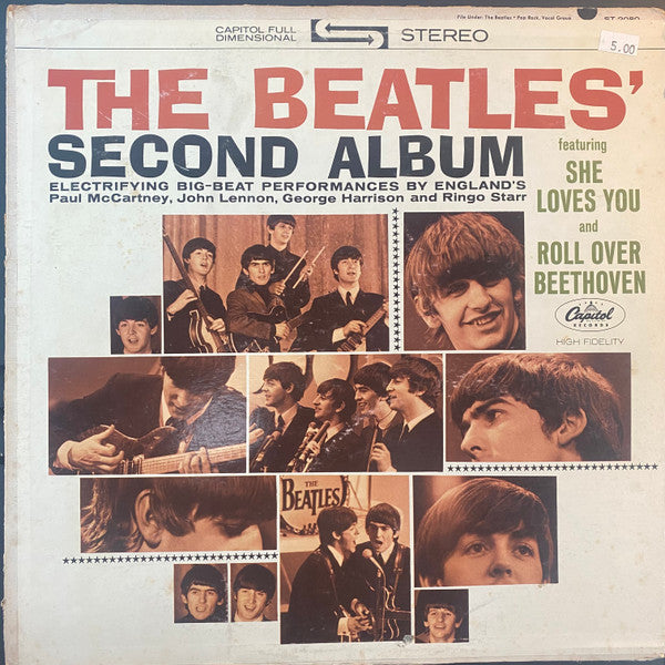 The Beatles - The Beatles' Second Album (Vinyl, LP, Album, Reissue, Stereo) Good Plus (G+) / Fair (F)