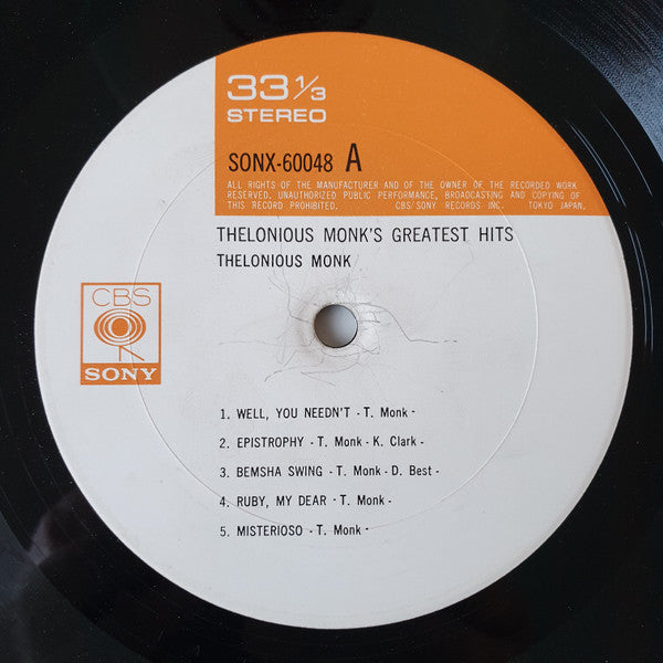 Thelonious Monk - Thelonious Monk's Greatest Hits (Vinyl, LP, Compi...