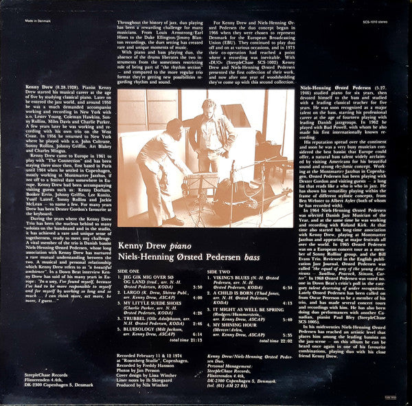 Kenny Drew - Duo 2 (Vinyl, LP, Album, Stereo) Very Good (VG) / Very Good (VG)