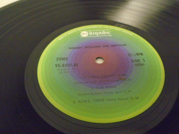 Sonny Rollins - Sonny Rollins On Impulse = ソニー・ロリンズ・ベスト&ベスト (Vinyl, LP, Compilation, Stereo) Very Good (VG) / Very Good (VG)
