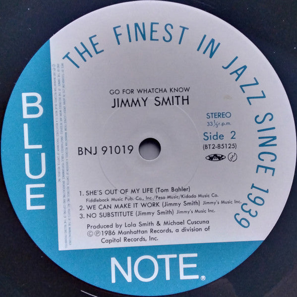 Jimmy Smith - Go For Whatcha Know (Vinyl, LP) Very Good Plus (VG+) / Very Good (VG)