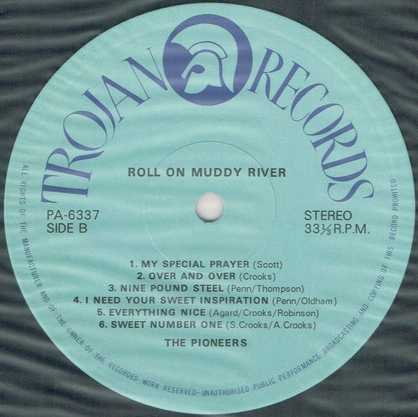 The Pioneers - Roll On Muddy River (Vinyl, LP, Album) Very Good Plus (VG+) / Very Good (VG)