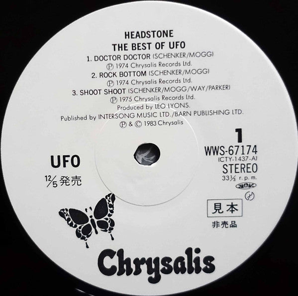 Various - Headstone: The Best Of UFO (2xVinyl, LP, Compilation, Promo) Very Good Plus (VG+) / Very Good (VG)