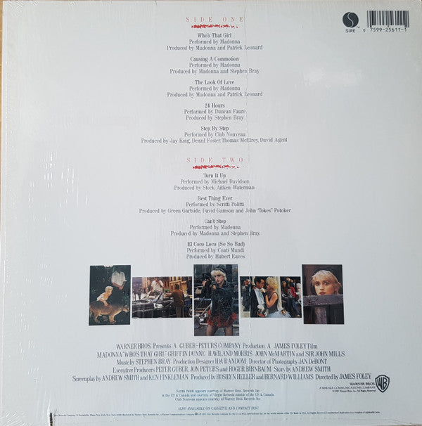 Madonna - Who's That Girl (Original Motion Picture Soundtrack) (Vinyl, LP, Album) Very Good Plus (VG+) / Very Good Plus (VG+)
