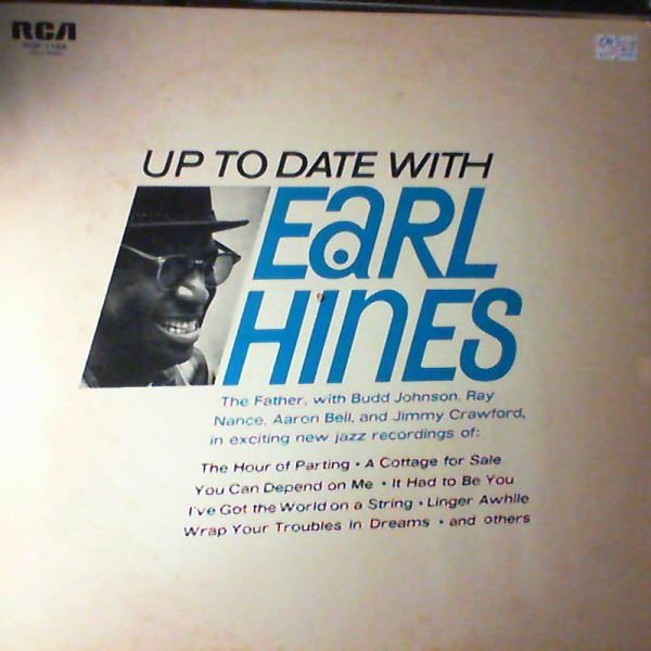 Earl Hines - Up To Date With Earl Hines (Vinyl, LP, Album, Promo, Stereo) Very Good Plus (VG+) / Very Good Plus (VG+)