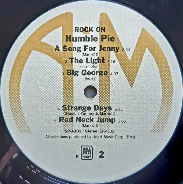 Humble Pie - Rock On (Vinyl, LP, Album, Reissue, Stereo) Very Good Plus (VG+) / Very Good Plus (VG+)
