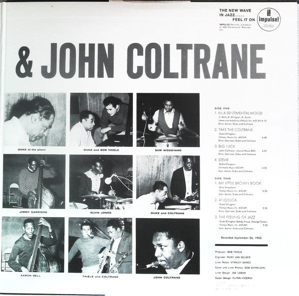 Duke Ellington - Duke Ellington & John Coltrane (Vinyl, LP, Album, Misprint, Reissue, Stereo) Very Good Plus (VG+) / Good Plus (G+)