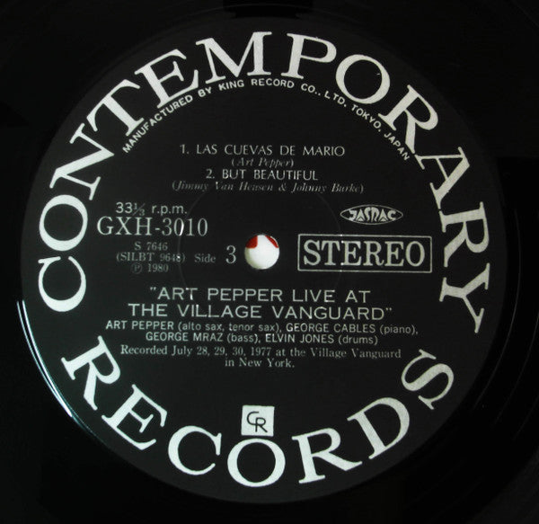 Art Pepper - Live At The Village Vanguard (Vinyl, Box Set, LP, Albu...