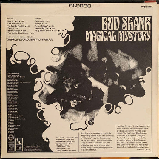 Bud Shank - Magical Mystery (Vinyl, LP, Album, Stereo) Good Plus (G+) / Good Plus (G+)