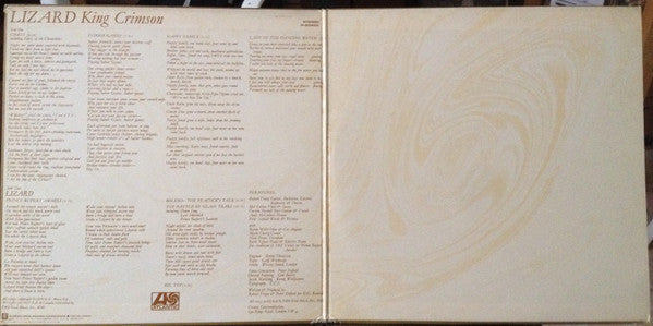 King Crimson - Lizard (Vinyl, LP, Album, Stereo) Very Good (VG) / Good (G)