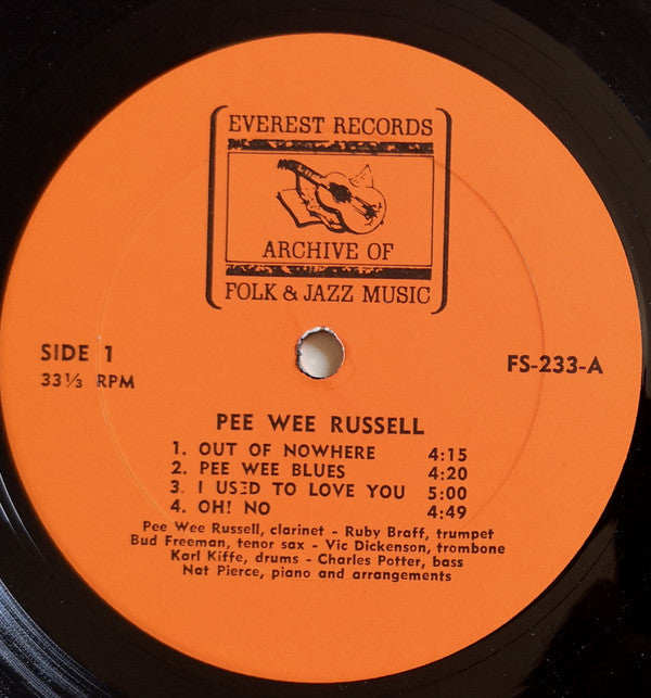 Pee Wee Russell - Pee Wee Russell (Vinyl, LP, Album, Stereo) Very Good Plus (VG+) / Very Good Plus (VG+)