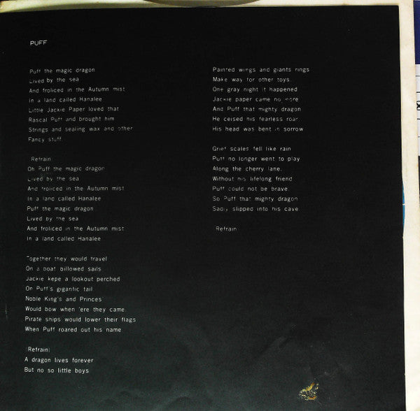 Peter, Paul & Mary - Puff / Blowin' In The Wind (Vinyl, 7") Very Good (VG) / Very Good Plus (VG+)