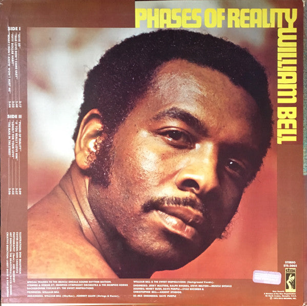 William Bell - Phases Of Reality (Vinyl, LP, Album, Stereo) Very Good Plus (VG+) / Very Good (VG)
