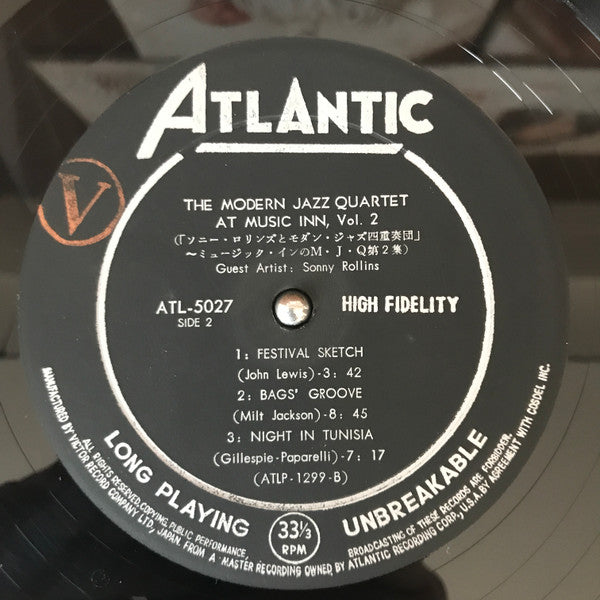 The Modern Jazz Quartet - At Music Inn (Vinyl, LP, Album, Mono) Very Good (VG) / Very Good (VG)