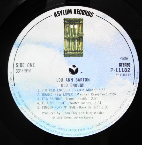 Lou Ann Barton - Old Enough (Vinyl, LP, Album) Very Good Plus (VG+) / Very Good Plus (VG+)