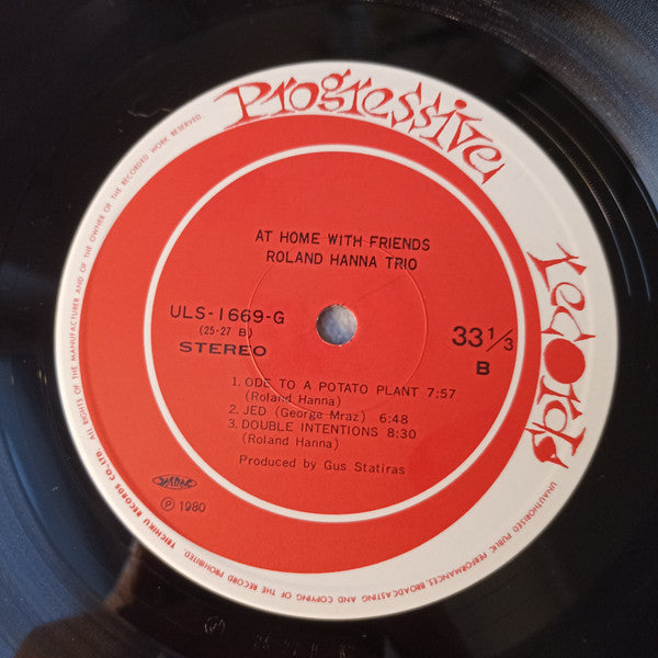 Roland Hanna Trio - At Home With Friends (Vinyl, LP, Album, Reissue...