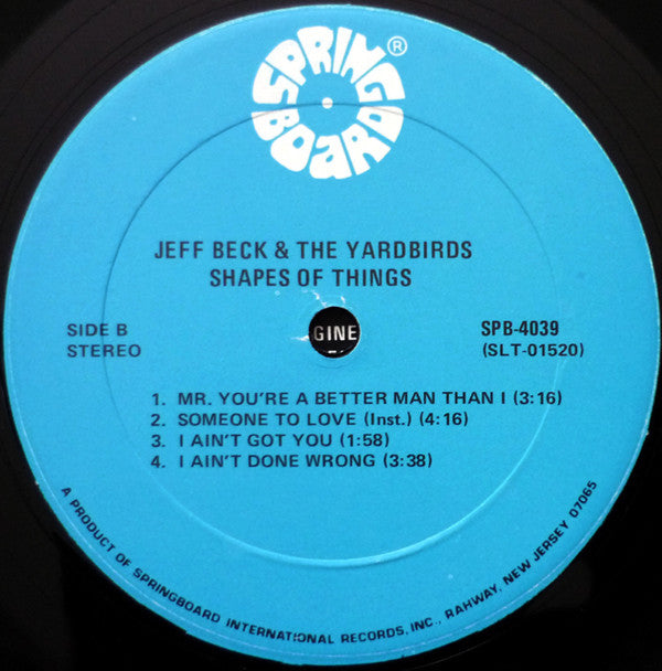 Jeff Beck - Shapes Of Things (Vinyl, LP, Compilation) Near Mint (NM or M-) / Near Mint (NM or M-)