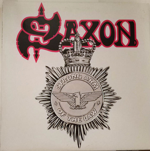 Saxon - Strong Arm Of The Law (Vinyl, LP, Album, Promo) Very Good Plus (VG+) / Good Plus (G+)