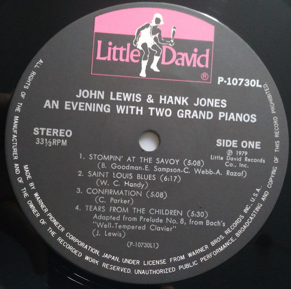 John Lewis (2) - An Evening With Two Grand Pianos (Vinyl, LP, Album)