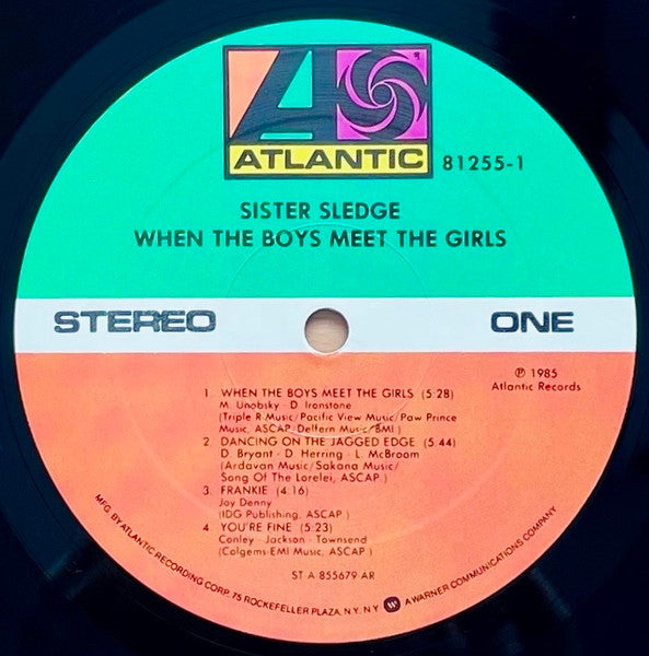 Sister Sledge - When The Boys Meet The Girls (Vinyl, LP, Album, Stereo) Very Good Plus (VG+) / Very Good Plus (VG+)
