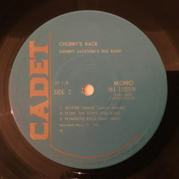 Chubby Jackson's Big Band - Chubby's Back! (Vinyl, LP, Album, Reissue, Mono) Very Good Plus (VG+) / Very Good Plus (VG+)