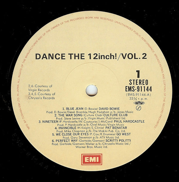 Various - Dance The 12inch! Vol.2 (Vinyl, LP, Compilation, Stereo) Near Mint (NM or M-) / Very Good Plus (VG+)