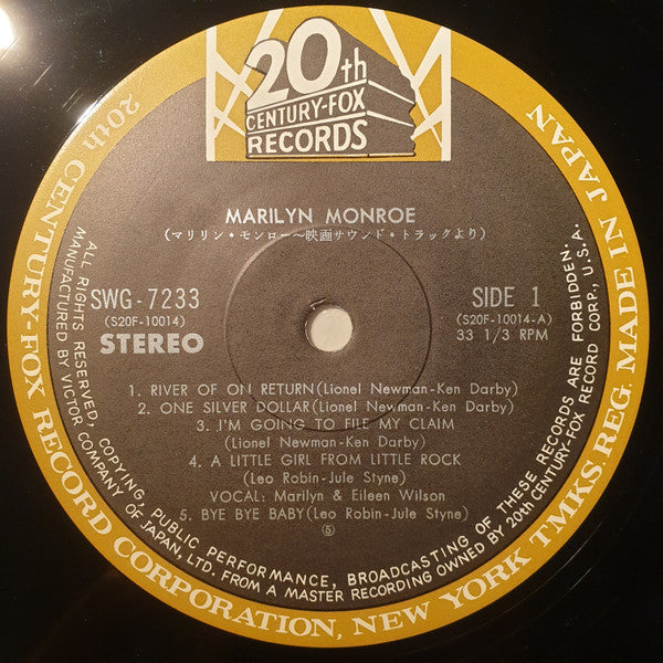 Marilyn Monroe - Marilyn (Vinyl, LP, Compilation, Reissue, Stereo)
