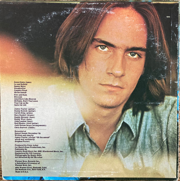 James Taylor (2) - Sweet Baby James (Vinyl, LP, Album, Reissue) Very Good Plus (VG+) / Good Plus (G+)